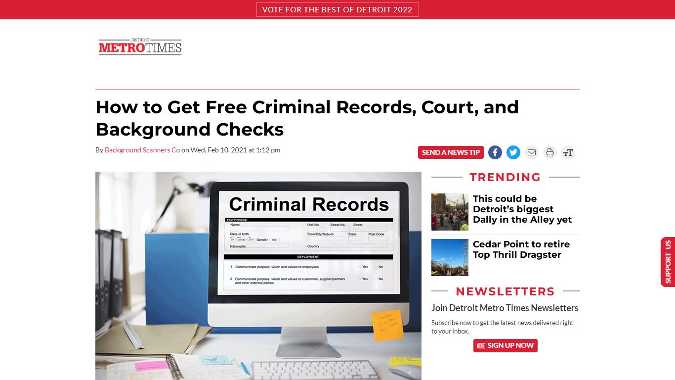 How to Get Free Criminal Records, Court, and Background Checks